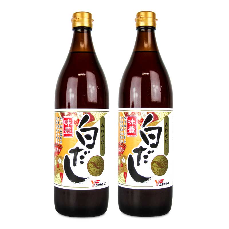 【最大2200円OFFのスーパーSALE限定クーポン配布中！】ユタカフーズ 味豊 白だし 900ml × 2本