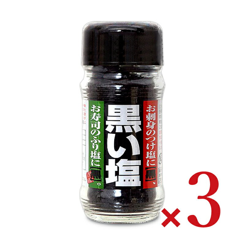 男鹿半島の塩 黒い塩 40g × 3本 ［男鹿工房］【竹塩 