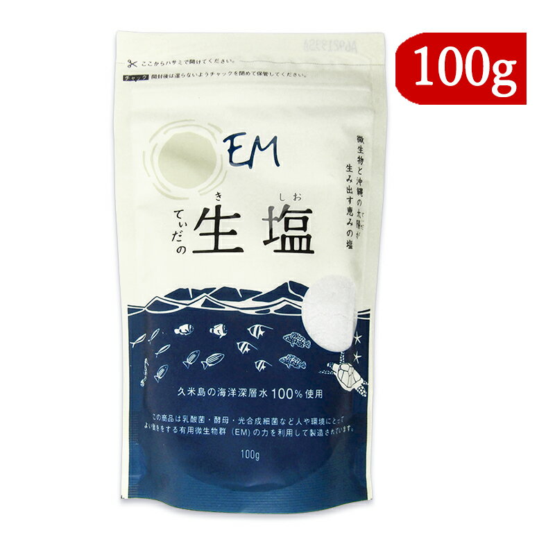 EM生活 EMてぃだの生塩 きしお 100g チャック付