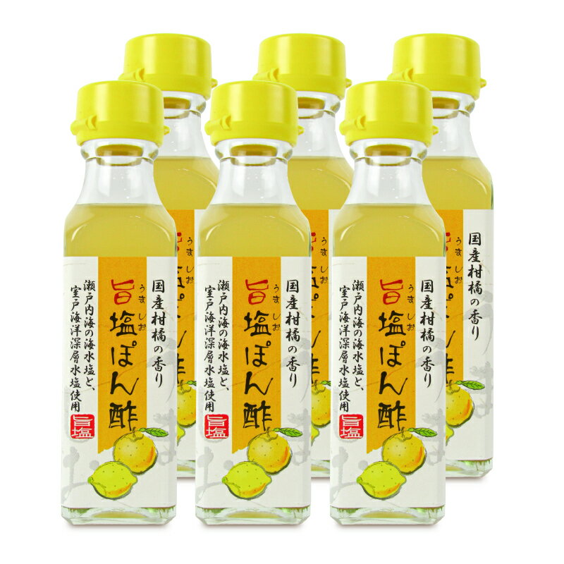 北川村ゆず王国 旨塩ぽん酢 110ml × 6本《賞味期限2