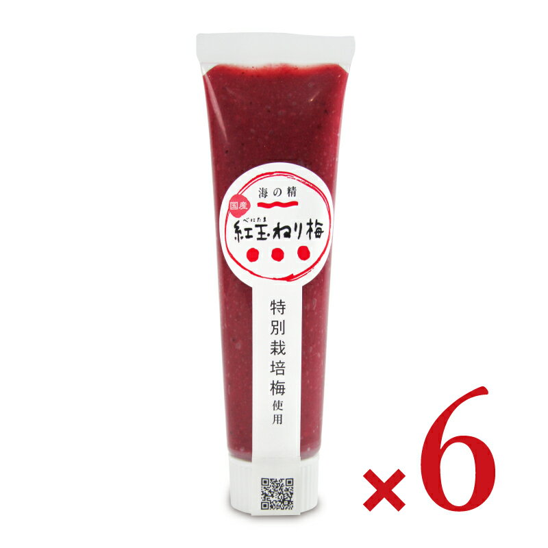 国産特栽・紅玉ねり梅（チューブ）100g × 3個