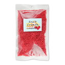 　 Fruit Crunchフルーツクランチラズベリー Rasberry アイスのトッピングや冷菓、焼菓子の生地に最適 爽やかなラズベリーの風味とカリカリした食感が楽しめます。 アイスやアイシングのトッピング、チョコレート菓子、ババロアなどの冷菓や、スコーン、マフィンなどの焼菓子生地にさっくり混ぜ込むと味と食感のアクセントになって美味しいです。 名称 製菓材料 原材料名 砂糖（国内製造）、でん粉（小麦を含む）、水あめ、デキストリン、ラズベリー濃縮果汁／酸味料、香料 内容量 100g 賞味期限 製造日より300日 ※実際にお届けする商品の賞味期間は在庫状況により短くなりますので何卒ご了承ください。 保存方法 直射日光、高温多湿を避けて涼しい場所で保存してください。 栄養成分表示（100g当たり） エネルギー：390kcal、たんぱく質：0.7g、脂質：0.2g、炭水化物：96.3g、食塩相当量：0.02g 使用上のご注意 ・開封後はお早めにご使用ください。 ・新鮮さを保つため、乾燥剤が入っています。乾燥剤は食べられません。 ・本品製造工場では、卵・乳成分・小麦を含む製品も製造しています。 ・コンタミ表示は、特定原材料7品目のみを対象としています。 アレルギー物質 小麦 加工者 株式会社パイオニア企画 この商品のお買い得なセットはこちらから パイオニア企画のその他の商品はこちらから