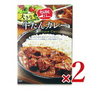 【マラソン限定!最大2000円OFFクーポン配布中!】利久 大きな牛たんカレー 300g × 2個