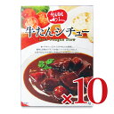 【マラソン限定!最大2000円OFFクーポン配布中!】《送料無料》利久 牛たんシチュー 180g × 10個