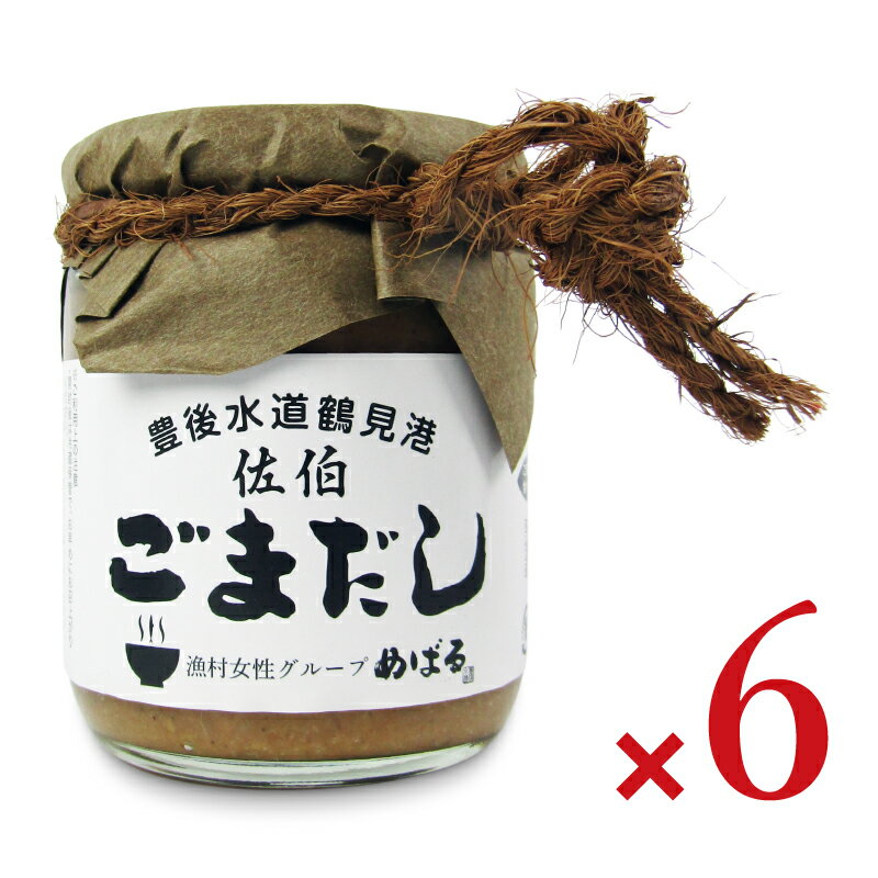 【最大2000円OFFクーポン配布中!! 】 《送料無料》漁村女性グループめばる 佐伯 ごまだし あじ 200g × 6個 【マラソン〜4/11 01:59まで!】