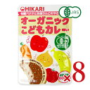 【マラソン限定!最大2000円OFFクーポン配布中!】《送料無料》光食品 オーガニックこどもカレー 100g × 8個 有機JAS