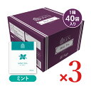 【月初め34時間限定!!最大2000円OFFクーポン配布中!! 】《送料無料》三井農林 WN ホワイトノーブル ミント TB 40P × 3個