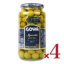 《送料無料》GOYA ゴヤ グリーン オリーブ(種あり) 928g × 4個