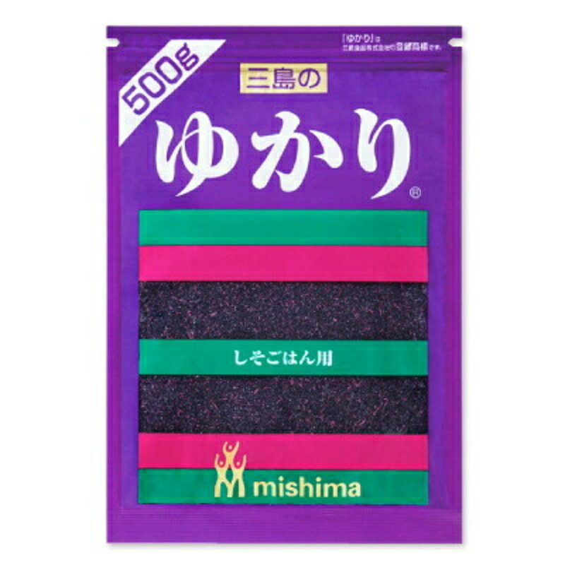 　 三島のゆかり しそごはん用業務用大袋タイプ しそごはん、和え物、天ぷらの衣、お茶漬けにオススメ♪ ロングセラーの看板商品 炊き上がったごはんに混ぜるだけで、赤しその持ち味を生かした、色鮮やかなごはんが出来上がります。 ・業務用大袋タイプ ※「ゆかり」は三島食品株式会社の登録商標です。 米18.8-25kg（約12.5-16.7升）分の炊き上がったごはんに本品500g（1袋）をむらなく混ぜ込んでください。 ・米150g（約1合）に本品3-4gの割合 ・しそごはん、和え物、天ぷらの衣、お茶漬などに・・・ ■名称 まぜごはんのもと ■原材料名 塩蔵赤しそ（赤しそ（中国、日本）、食塩、梅酢）、食塩、砂糖／調味料（アミノ酸等）、酸味料 ■内容量 500g ■賞味期限 製造日より365日 ※実際にお届けする商品の賞味期間は在庫状況により短くなりますので何卒ご了承ください。 ■栄養成分表示（100g当たり） エネルギー：195kcal、たんぱく質：8.8g、脂質：1.9g、炭水化物：35.8g、食塩相当量：48.3g ■保存方法 ・直射日光、高温多湿を避けてください。 ・開封後はチャックを合わせ、密封保存してください。 ■使用上の注意 ・開封後はお早めにご使用ください。 ・アレルゲンは特定原材料及び特定原材料に準ずるものを、表示対象としています。 ■製造者 三島食品株式会社 ■関連キーワード mishima 三島のゆかり ユカリ しそごはん用 登録商標 しそごはん 紫蘇ご飯 しそご飯 しそ シソ 紫蘇 赤紫蘇 赤しそ 和え物 天ぷらの衣 お茶漬け おにぎり パスタ お弁当 ふりかけ まぜごはんのもと 混ぜご飯のもと 混ぜごはんのもと 料理 業務用 大袋 お徳用 大容量 この商品のお買い得なセットはこちらから 三島食品のその他の商品はこちらから 関連商品はこちら！三島食品 グルタミン酸ソーダ無添加 ゆかり 11,080円～三島食品 ゆかり 梅入り 200g 混ぜご飯の1,180円三島食品 ゆかり 梅入り 200g 混ぜご飯の1,440円こちらも一緒に購入されています！三島食品 炊き込みわかめ 500g × 2袋 4,220円三島食品 ごまあえの素 500g1,540円丸美屋フーズ のりたま 250g920円
