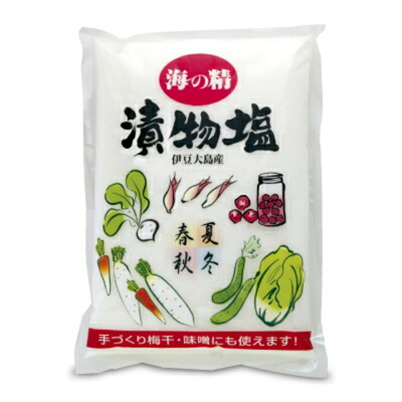 【マラソン限定クーポン配布中】海の精 漬物塩 1.5kg【 調味料 しお 海塩 粗塩 国産 伊豆大島 天日 しっとり まろやか 旨味 ミネラル豊富 浅漬け ぬか床 梅干し 味噌づくり 万能 お徳用 大容量 】 tsutsu-uraura-10001427 にっぽん津々浦々 パッケージ画像
