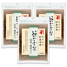 にんべん おかかふりかけ昆布・椎茸入り 90g × 3袋