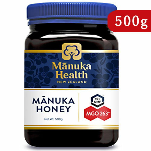 【最大2000円OFFクーポン配布中!! 】 《送料無料》富永貿易 マヌカヘルス マヌカハニー MGO263+ / UMF10+ 500g 正規輸入品 【マラソン〜4/11 01:59まで!】