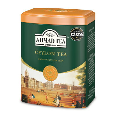 富永貿易 AHMAD TEA 紅茶 セイロン リーフティー200g 缶