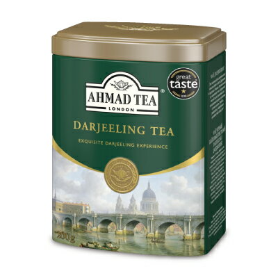 富永貿易 AHMAD TEA アーマッドティー 紅茶 ダージリン リーフティー 200gリーフ 缶
