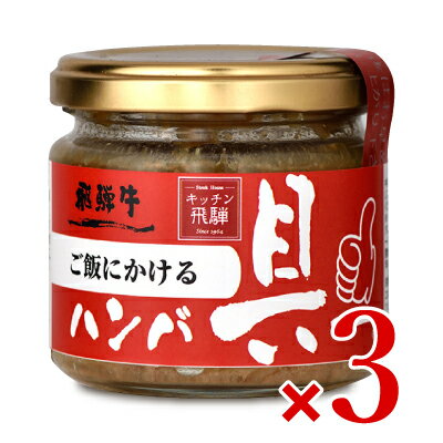 【マラソン限定!最大2200円OFFクーポン配布中!】飛騨ハム ご飯にかける飛騨牛ハンバ具ー 120g × 3個