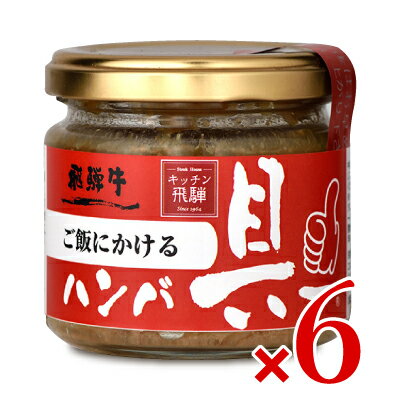 【最大2200円OFFのスーパーSALE限定クーポン配布中！】飛騨ハム ご飯にかける飛騨牛ハンバ具ー 120g × 6個 ケース販売