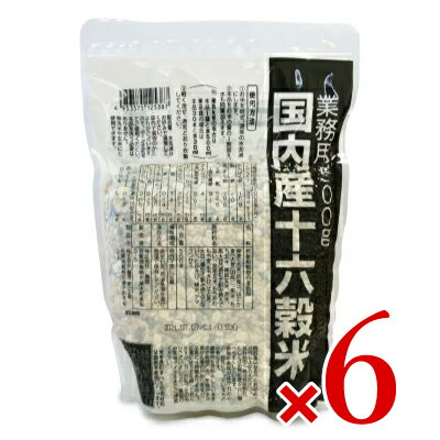 《送料無料》種商 国内産十六穀米 業務用 500g × 6個 ケース販売