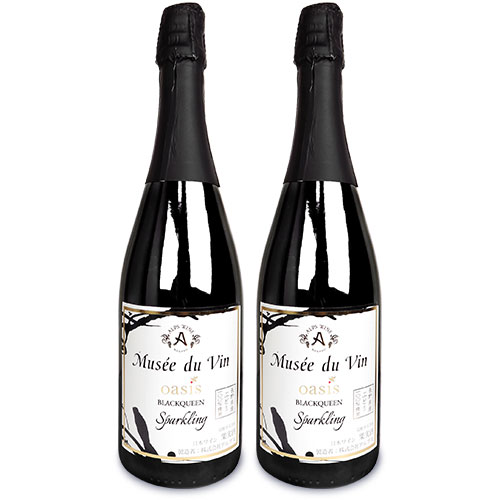 《送料無料》アルプス ミュゼドヴァン Oasis ブラッククイーン スパークリング 750ml × 2本 赤ワイン