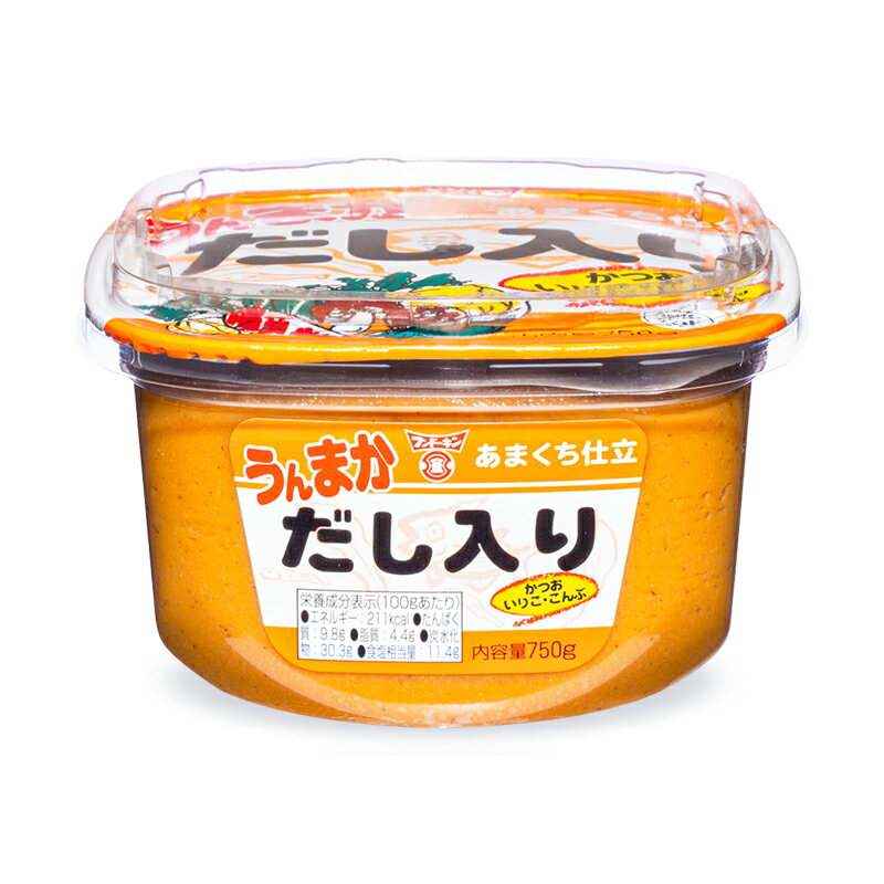 【最大2200円OFFのスーパーSALE限定クーポン配布中！】フンドーキン うんまかだしいりみそ 750g あまくち仕立