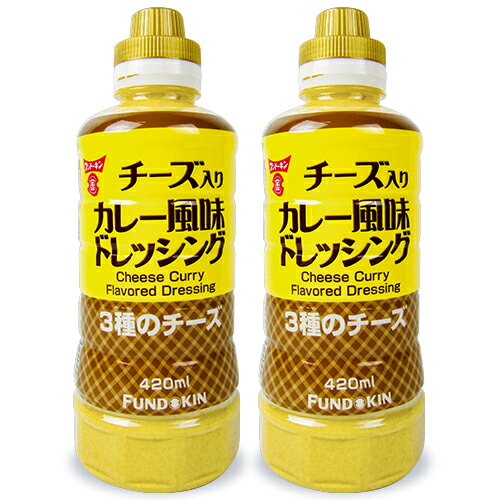 フンドーキン醤油 チーズ入りカレー風味ドレッシング 420ml × 2本