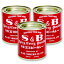 S&B 赤缶 カレー粉 84g × 3缶セット ［ヱスビー食品］【S&Bスパイス 特製エスビーカレー カレーパウダー 純カレー カレー粉】《あす楽》