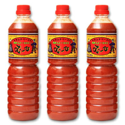 キムチベース むーひ 1L （1000ml） × 3本 ［竹林 タケバヤシ］