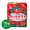 【マラソン限定！最大2,000円OFFクーポン配布中】朝日 イタリア産 紙パック カットトマト 390g × 16個セット 【トマト カット ケース販売】