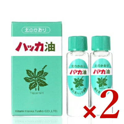 《メール便で送料無料》 ハッカ油リフィル [12ml×2本入り] × 2箱（詰替用） 北見ハッカ通商