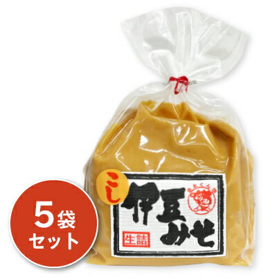 伊豆フェルメンテ 伊豆みそ 生詰 こしみそ 1kg × 5袋 【味噌 白みそ 白こし味噌】《あす楽》