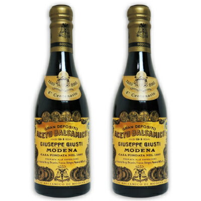 《送料無料》 ジュゼッペ・ジュスティ アチェート バルサミコ 10年熟成（茶） 250ml × 2本