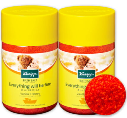 《送料無料》クナイプ バスソルト バニラ＆ハニーの香り 850g × 2個 ［KNEIPP］【入浴剤 入浴 バス 蜂蜜 はちみつ ハチミツ お風呂】《あす楽》