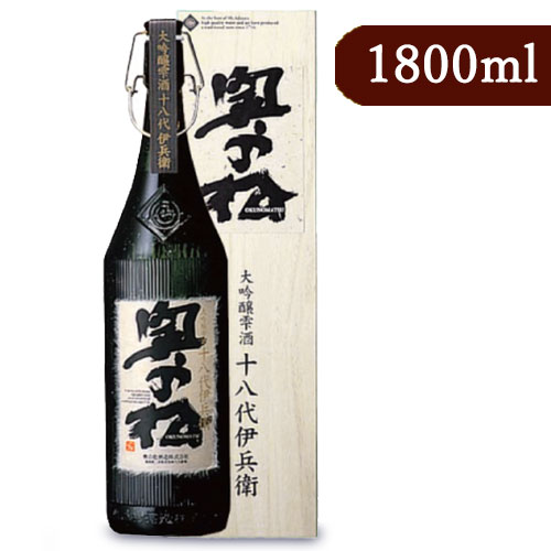 【月初め34時間限定!最大2200円クーポン配布中!】《送料無料》奥の松酒造 大吟醸 雫酒 十八代伊兵衛 1800ml 化粧箱付き