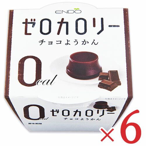 【マラソン期間限定!!最大2,000円OFFクーポン配布中】遠藤製餡 0カロリー チョコ ようかん 90g × 6個 ケース販売