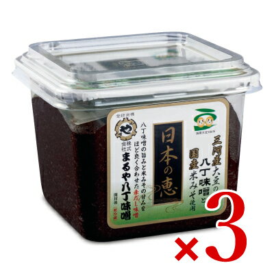 日本の恵 500g × 3個 まるや八丁味噌