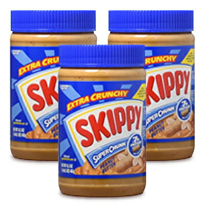 【マラソン限定!最大2200円OFFクーポン配布中!】SKIPPY スキッピー スーパーチャンク ピーナッツバター 462g × 3個 [日本珈琲貿易]