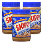 【マラソン限定！最大2200円OFFクーポン配布中】SKIPPY スキッピー スーパーチャンク ピーナッツバター 462g × 3個 [日本珈琲貿易]《賞味期限2024年1月7日》