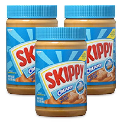 【39ショップ買いまわり期間限定！最大2000円OFFクーポン配布中】《送料無料》SKIPPY スキッピー ピーナッツバター クリーミー 462g × 3個 [日本珈琲貿易]