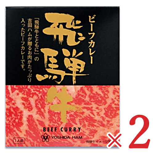 吉田ハム 飛騨牛ビーフカレー 220g（1人前）× 2箱