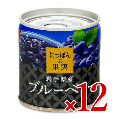 【マラソン限定 最大2200円OFFクーポン配布中 】《送料無料》にっぽんの果実 岩手県産 ブルーベリー185g 12缶 ケース販売