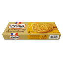 　 St Michel&reg; 9 grandes Galettes ゲランドの塩がアクセント 甘さとのバランスが絶妙 フランス西部、大西洋沿岸に位置するサン・ミッシェル・シェフ・シェフに住んでいた菓子職人ジョゼフ・グルリエが焼く愛情たっぷりのビスケット「ガレット・サンミッシェル」 は1905年に彼の妻コンスタンスの思いつきで、パリから海水浴にやってくる女性たちに売られはじめ、サンミッシェルの歴史がはじまります。 1919年には「ビスキュイ・サンミッシェル」という会社を設立。 現在でも家族企業でありつづけています。 革新を続ける一方で、環境、従業員、そして何よりも素材のクオリティーを大切にしており、新たな世代に伝え続けています。 ■名称 ビスケット ■原材料名 小麦粉、バター、砂糖、卵、食塩（ゲランドの塩）、脱脂粉乳、膨張剤 ■内容量 9枚（3枚×3袋） ■賞味期限 製造後12ヶ月 ※実際にお届けする商品の賞味期間は在庫状況により短くなりますので何卒ご了承ください。 ■栄養成分表示（100g当たり） 熱量：491kcal、たんぱく質：6.5g、脂質：21g、炭水化物：70g、食塩相当量：0.8g ■保存方法 ・直射日光、高温多湿を避けて保存してください。 ・開封後はお早めにお召し上がりください。 ■使用上のご注意 ・本品製造工場ではくるみ、大豆、ごま、カシューナッツを含んだ製品を生産しています。 ・パッケージのデザインはイメージです。実際の商品サイズとは異なります。 ■原産国名 フランス ■輸入者 株式会社アルカン ■関連キーワード St Michel&reg; 9 grandes Galettes ビスケット グランドの塩 フランス産 厳選素材 こだわり 伝統 お菓子 洋菓子 お茶菓子 おやつ 間食 来客用 おもてなし この商品のお買い得なセットはこちらから アルカン（arcane）のその他の商品はこちらから