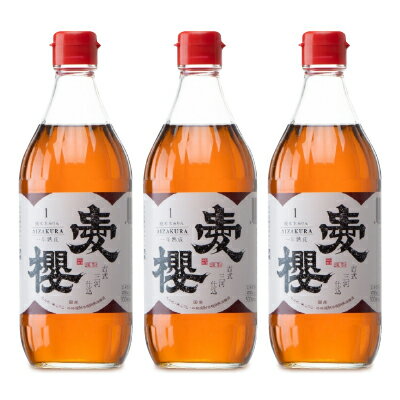 《送料無料》杉浦味淋 古式三河仕込 愛桜 純米本みりん 1年熟成 500ml ×3本