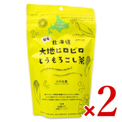 小川生薬 北海道 大地ヒロビロとうもろこし茶 [ 5g×20P ] × 2袋 ティーバッグ