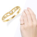 20%ポイントバック 〜11/21(金)9:59まで【DEAL】 K10イエローゴールドダイヤモンドリング(ピンキーリング)