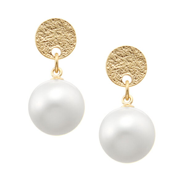 【SALE】 K10イエローゴールド淡水パールピアス（8.5mm）のサムネイル