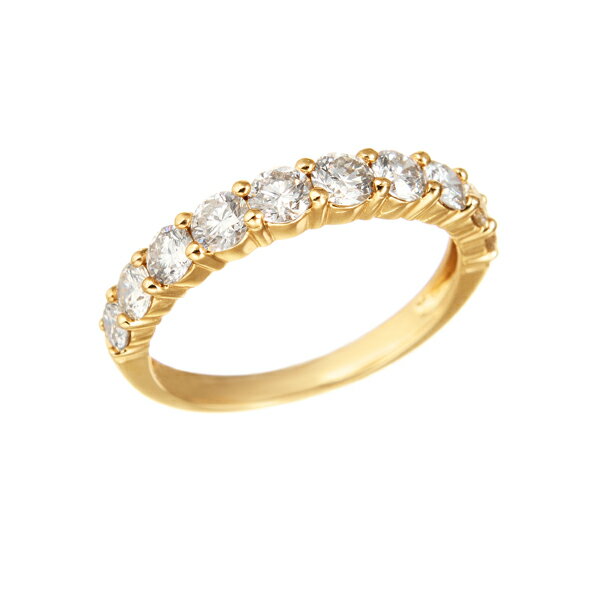 樂天商城 - K18イエローゴールドダイヤモンドリング