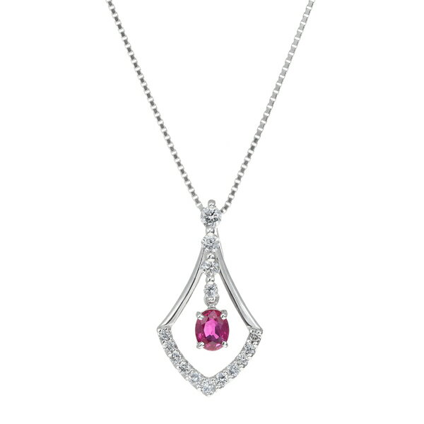 樂天商城 - プラチナルビーネックレス