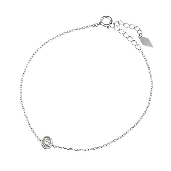 プラチナ鑑定書付ダイヤモンドブレスレット（0.13カラット）