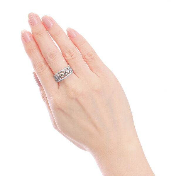 プラチナ鑑定書付ダイヤモンドリング（0.3カラット）