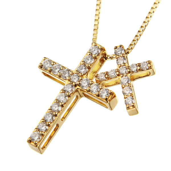 【SALE】 K18イエローゴールドダイヤモンドネックレス