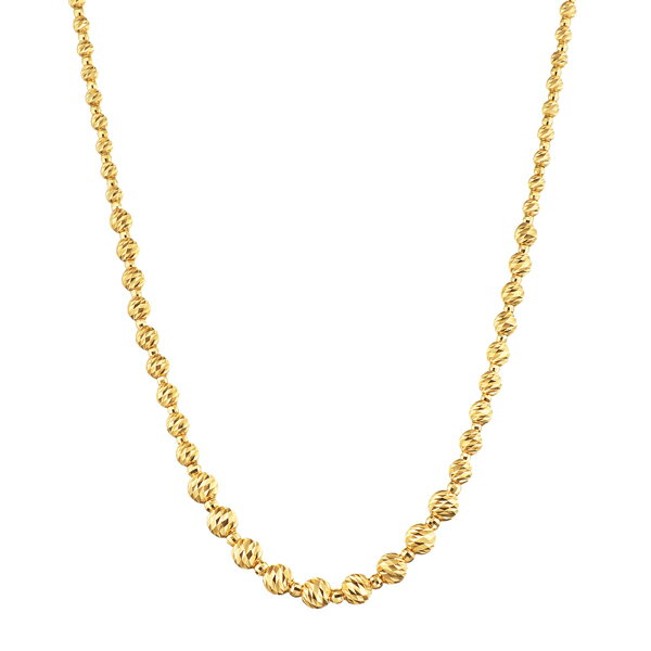 K18イエローゴールドロングネックレス